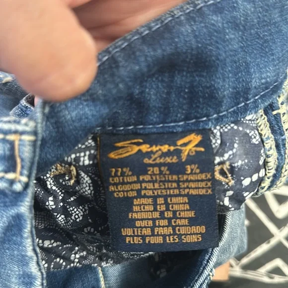 Seven7 Luxe denim shorts size 16 - Picture 5 of 5